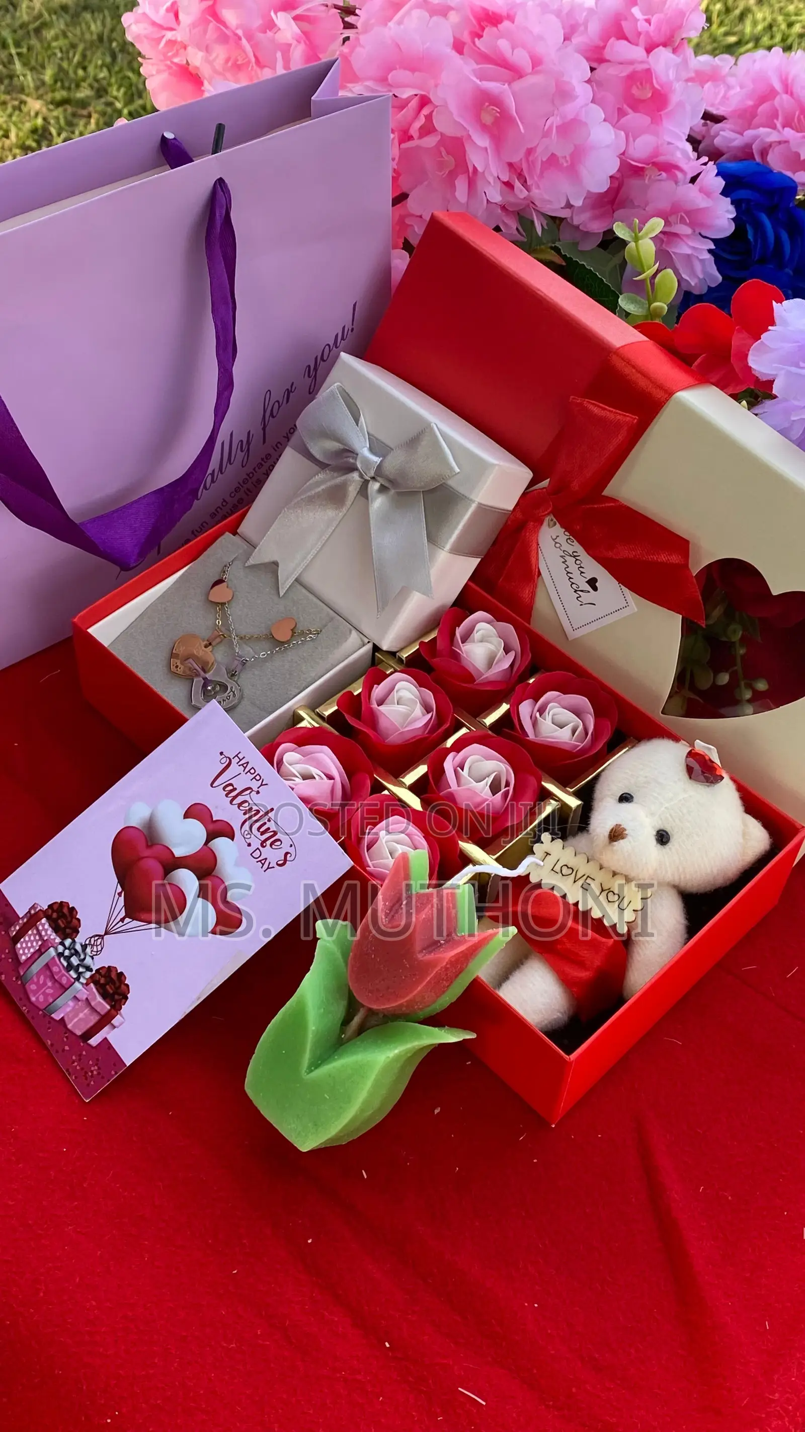  Valentines Scented Candle Ladies Gift Pack 