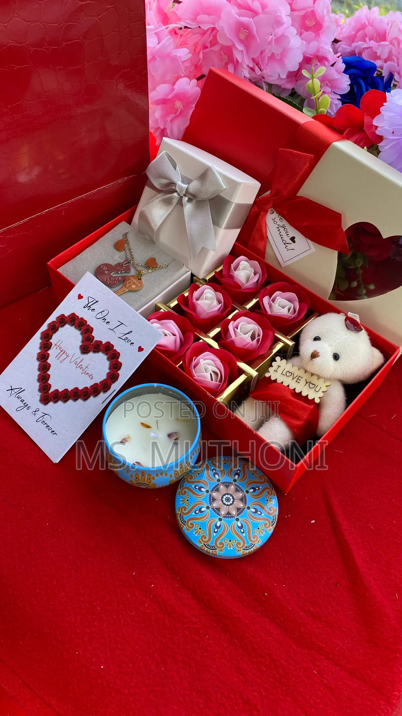  Valentines Scented Candle Ladies Gift Pack 