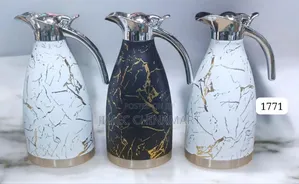 2l Marble Effect Vacuum Flask | Hot Cold Thermos Bottle