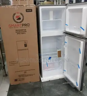 138 Litres Smartpro SFR-175dt-I Double Door Fridge Top Freezer
