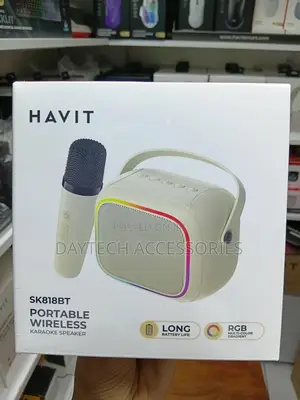 This Is a Havit Sk818bt Portable Wireless Karaoke Speaker.