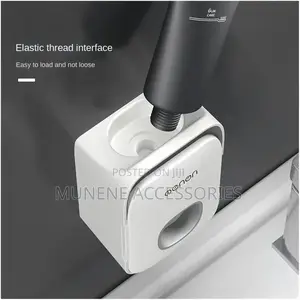 Automatic Toothpaste Dispenser Squeezer Toothbrush Holder Wall Mounted