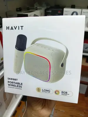 Havit Sk818bt Mini Portable Karaoke Bluetooth Wireless RGB Speaker.