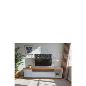 Julz 6ft Tv Stand With Cabinets Shelves – Modern Living Room