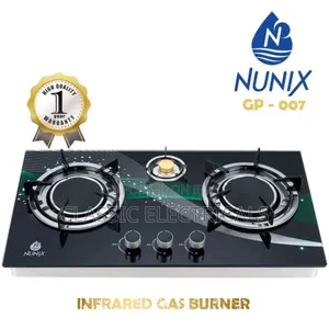 Nunix 3 Burner Stainless Cooker