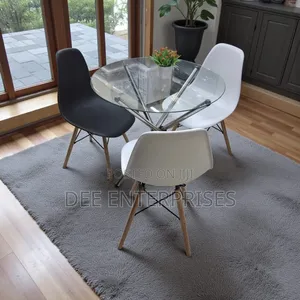 3 - Seater Glass Round Dining Table