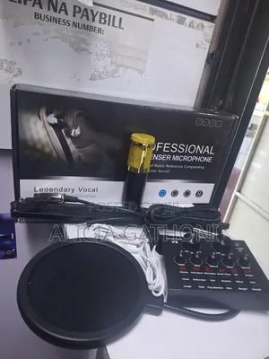 V8 Live Sound Card With Condenser Microphone