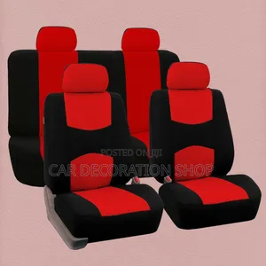 Red Black Car Seat Cushion Durable Polyester Sponge Seat Covers