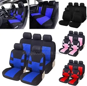 Various Colors Knitted Fabric Car Seat Covers Sport Style