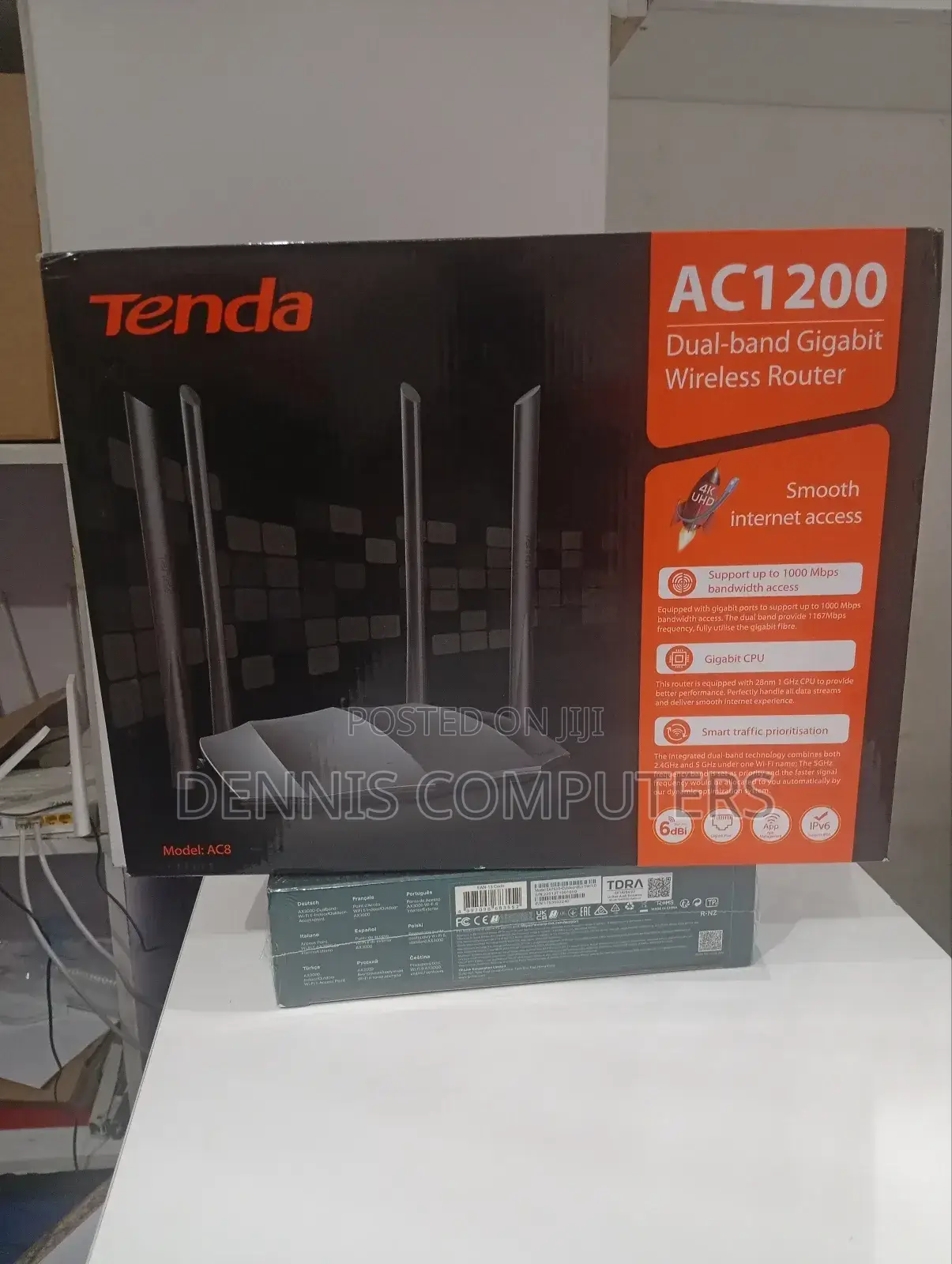 Tenda Ac8 Router Wifi Ac1200