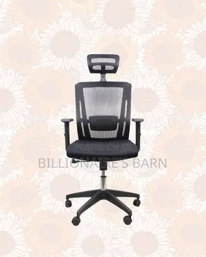 Adjustable Headrest Work Chair • Workday Comfort, Nylon Base