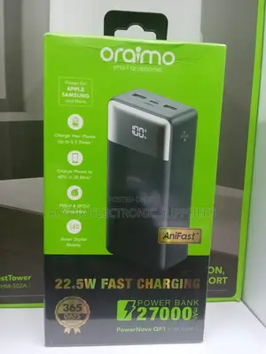 Oraimo Powernova Qf1 27000mah,22.5w Fast Charging Power Bank