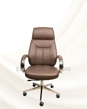 Executive Leather Chair | Office-Ready Style, Padded Arm Comfort