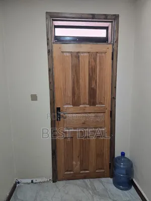 Solid Security Mahogany Door, Frame, Lock and Hinge