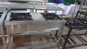 Gas Stove, Two Burner Stainless Steel Cooker
