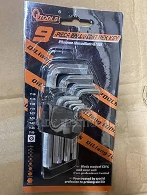 Brand New 9-Piece Hex Allan Key Screw Set Ht54