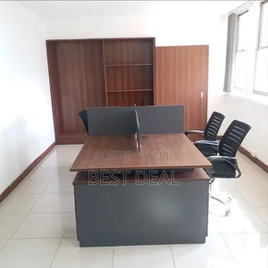 Work Station(4 People) With Pedestal Side Drawers