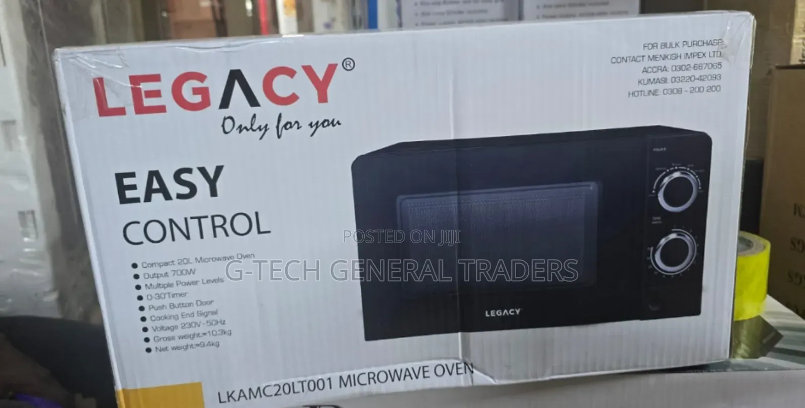 Legacy 20l Energy Saver Manual Microwave Oven