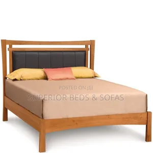 Modern Slat-Back Wooden Bed Size 5 by 6