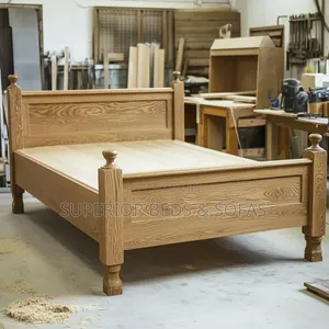 Solid Oak Panel Bed (5 by 6) Spacious.