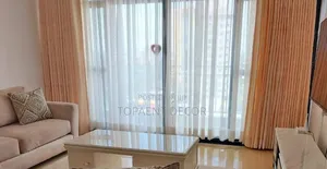 Orange Window Curtains And Plain White Transparent Window Sheers