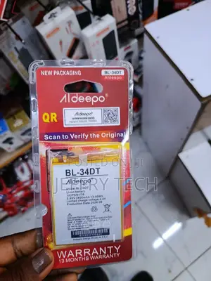 Aldeepo Bl-34dt Replacement Battery for Tecno Smartphones.