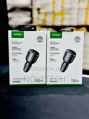 Ugreen 130w Car Charger Pd 4.0 3.0 Quick Fast Type C Charger