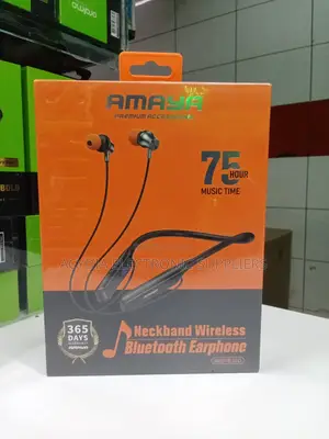 Amaya Aep-E10d Neckband Bluetooth Earphones, 75 Hours Playtime