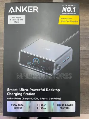 Anker Prime Desktop Charging Station (250w, 6 Ports, Ganprime)