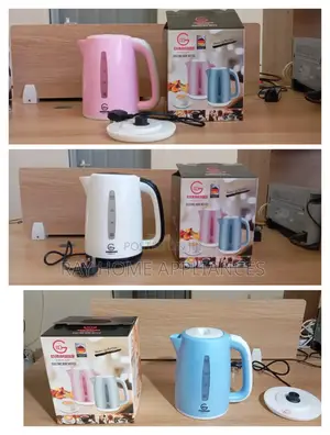 Pink/White/Blue Plastic Electric Kettle 1.8litres