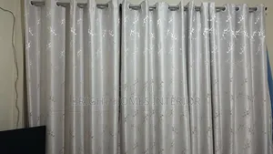 White Curtain With Beautiful Design