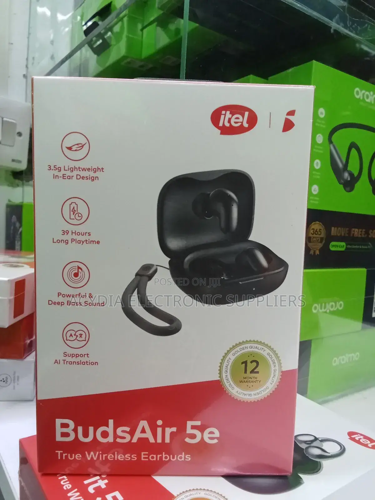 Itel Budsair 5e Bluetooth Earbuds TWS 39 Hour Playtime
