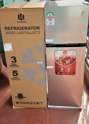 173litres Double Door Refrigerator Hanmac Silver
