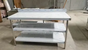 Stainless Steel Working Table (Triple Tiers)