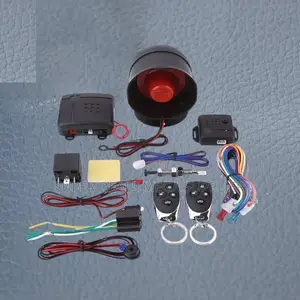 Rustproof Burglar Car Alarm Security System Kit With Flip Key Remotes