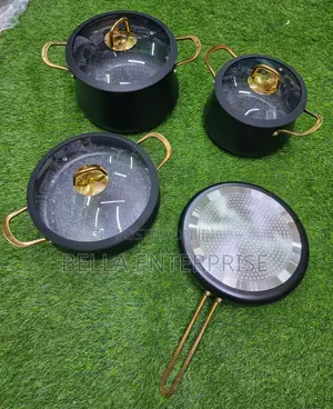 7pcs High Quality Non-Stick Aluminium Cookware Set With Silicon Cover
