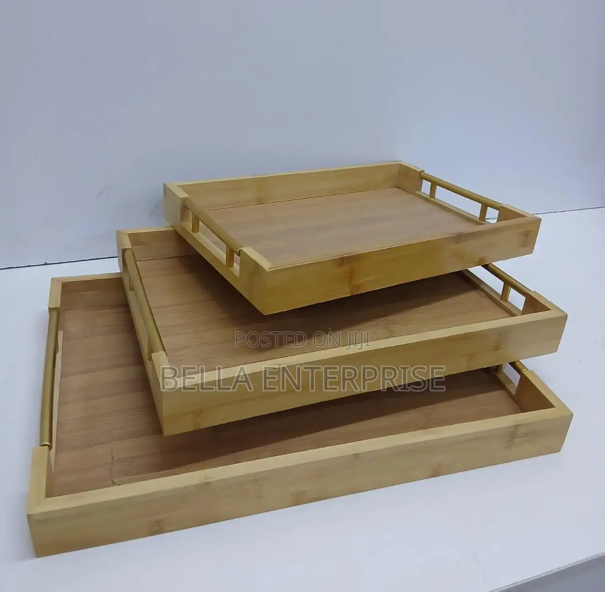 3 in 1 Bamboo Serving Tray Available 3 PCS in Different Sizes