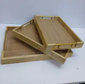 3 in 1 Bamboo Serving Tray Available 3 PCS in Different Sizes