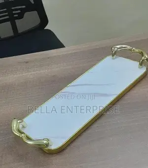 Decorative Marble Breakfast Table Serving Tray