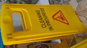 Cleaning in Progress Caution Safety Sign Stand.High Quality
