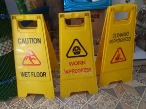 Safety/Caution Signs (Wet Floor, Work in Progress)