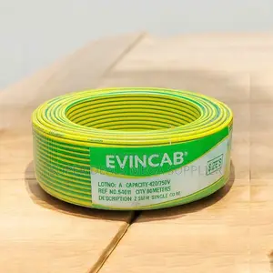 Evin Tough Yellow Green 2.5mm Flexible PVC Electrical Wiring Cable