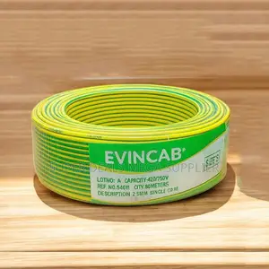 Evin Yellow Green 2.5mm Weather Resistant Electrical Wiring Cable