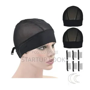 Wig Making 2 Dome Wig Cap + Free Thread + Needles