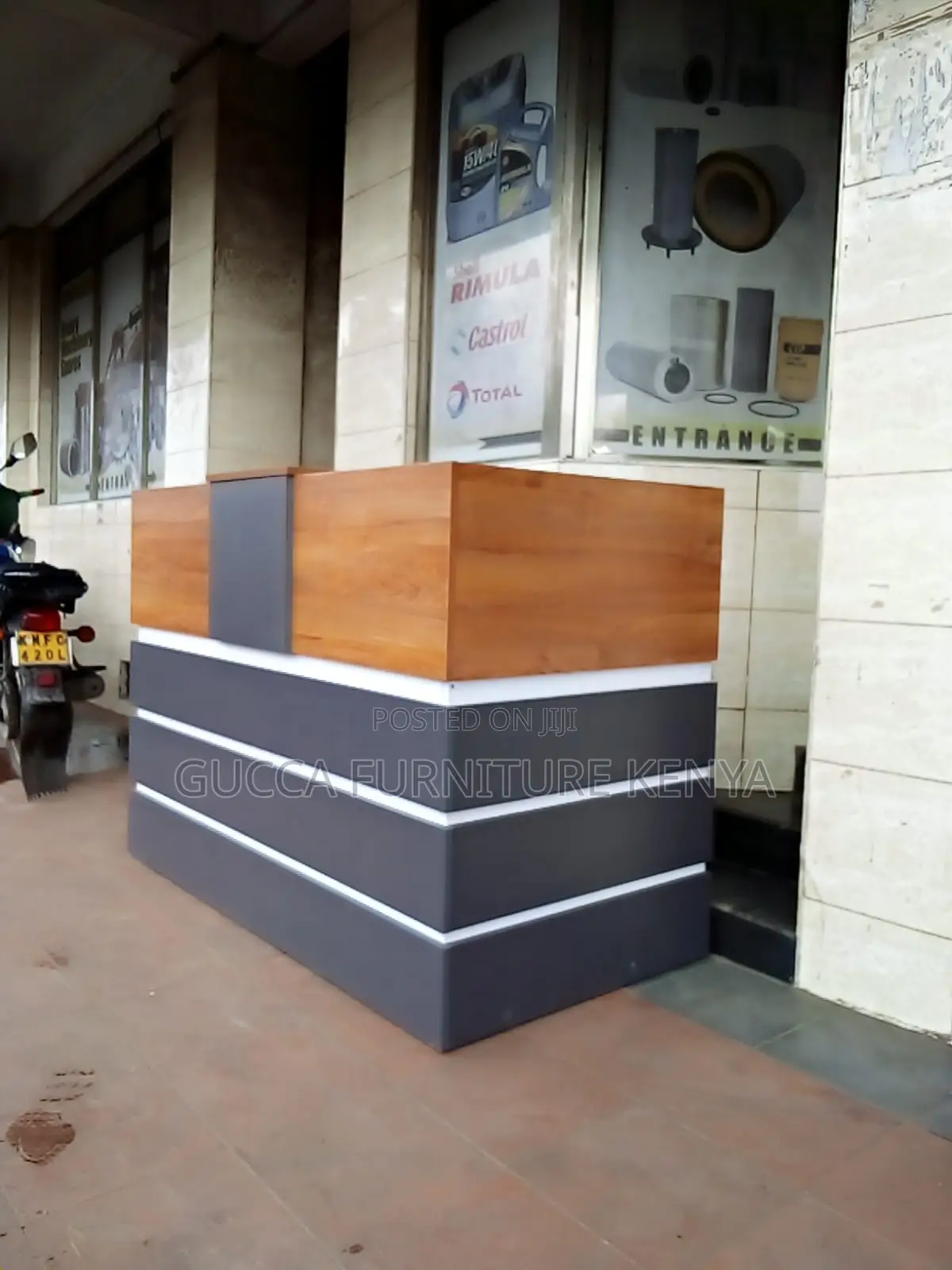 Customized 180cm Front Office Reception Table