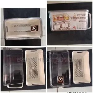 2 in 1 Acrylic Fridge Container 4.5 LTRS