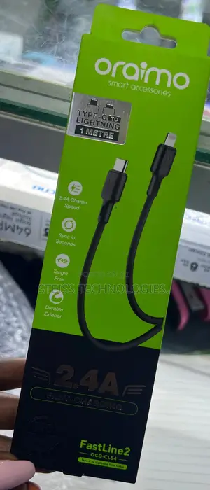 Usb C to iPhone Oraimo Cable.