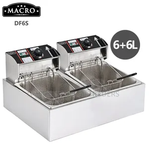 Macro Energy Saver Commercial Double Deep Fryer (6l+6l)