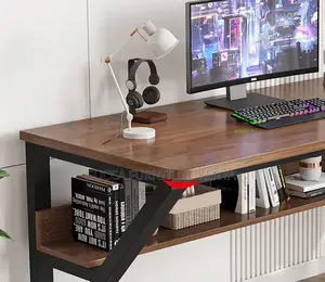 1.2m Customized Computer Desk With Bookshelf