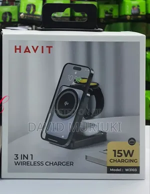 Havit W3103 3-in-1 Phone, Iwatch, Airpods Wireless Charger